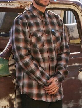 Dixxon Patina Men's Plaid Button-Up Shirt
